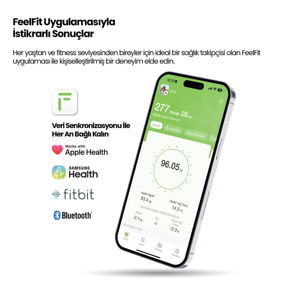 Relux RBS4000 Akıllı Vücut Analiz Tartısı