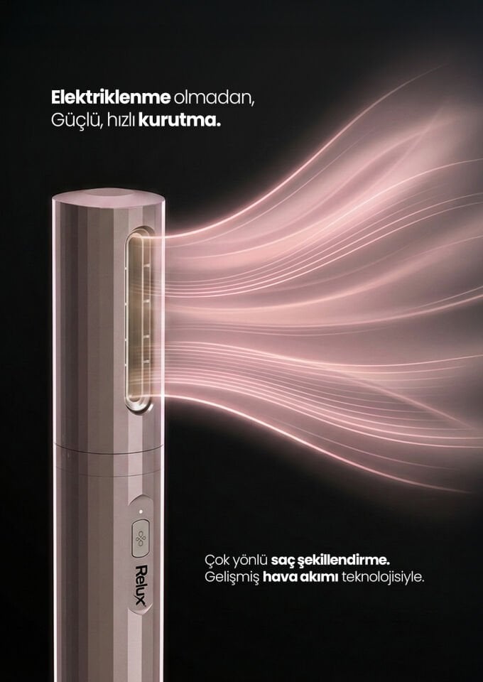Relux RMS9200B aeroflex BLDC 7in1 Saç Şekillendirici Set