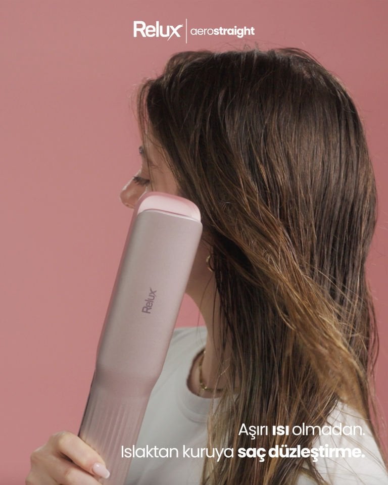 Relux RHS9000P aerostraight Hava Üflemeli Saç Düzleştirici