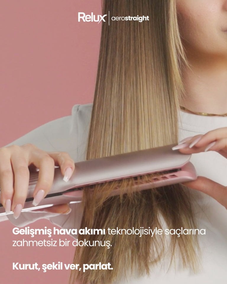Relux RHS9000P aerostraight Hava Üflemeli Saç Düzleştirici